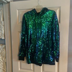 Sequin hoodie